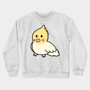 Cute Lutino Pearl Cockatiel Crewneck Sweatshirt